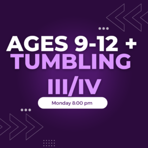 Tumbling III/IV Monday 8:00 PM